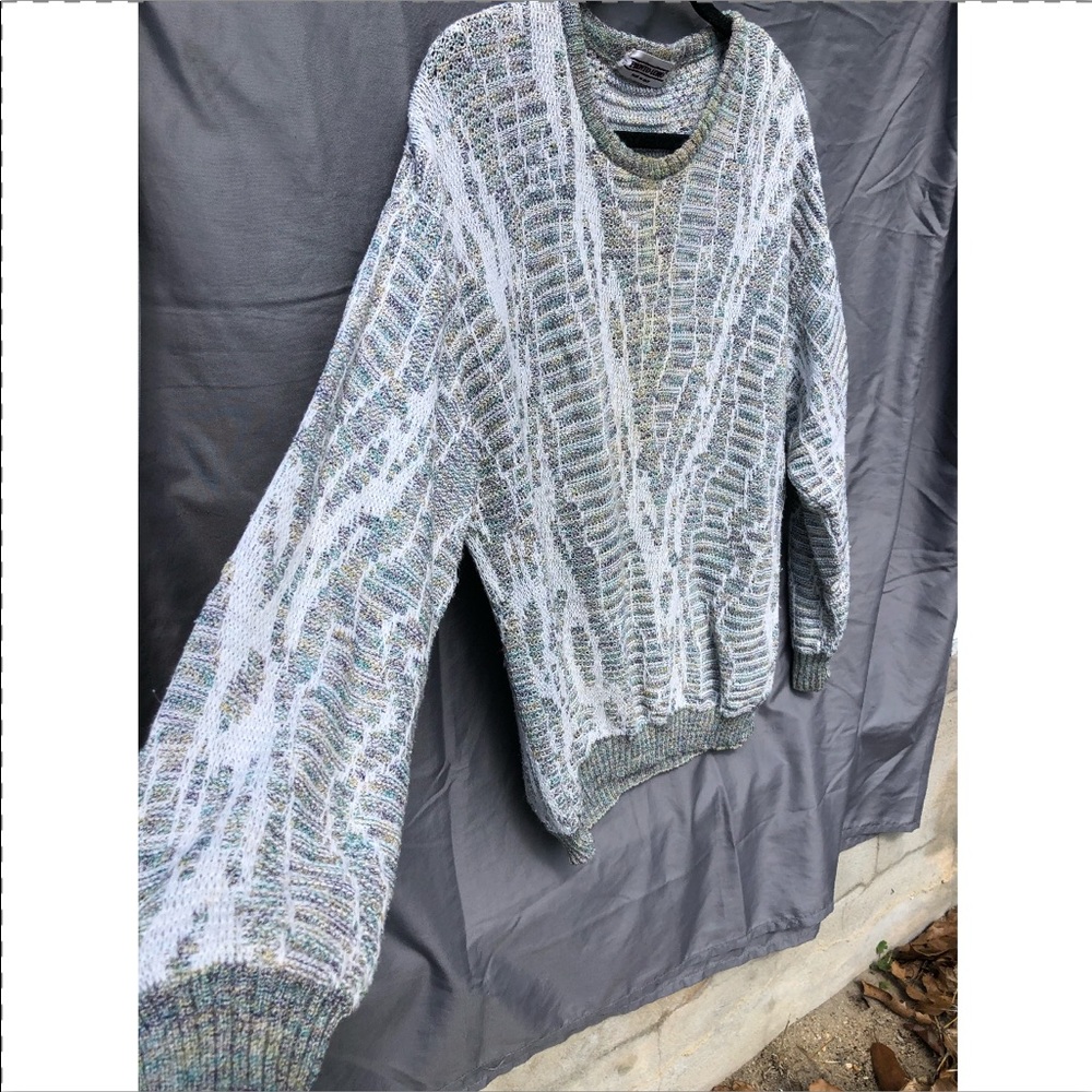Italian Oversized Multicolor Grandpa Sweater